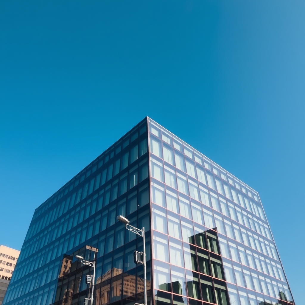 Modern office buildings in downtown Tulsa